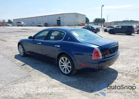 2008 Maserati Quattroporte из США, поврежденный, VIN ZAMFE39A180033329